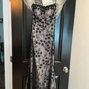 Sean Collection fully beaded strapless gown